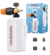 DERASL Foam Cannon, 1/4" Quick Connector Foam Cannon for Pressure Washer, Pressure Washer Foam Ca...