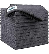 HOMEXCEL Microfiber Cleaning Cloths 12 Pack, Premium 16 x 16 inch Microfiber Towel for Cars, Ultr...