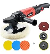 AOBEN Rotary Buffer Polisher,1200W 6-inch/ 7-inch Car Buffer,Car Polisher Waxer Kit with 6 Variab...