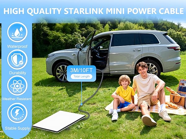 starlink mini dc power cable