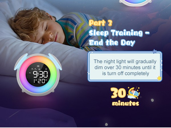 PENTASPI Kids Alarm Clock, Ok to Wake Clock for Kids