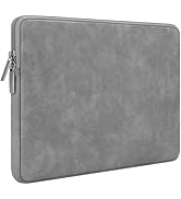 RAINYEAR 11 Inch Laptop Sleeve PU Suede Leather Case Protective Padded Cover Water Resistant Carr...