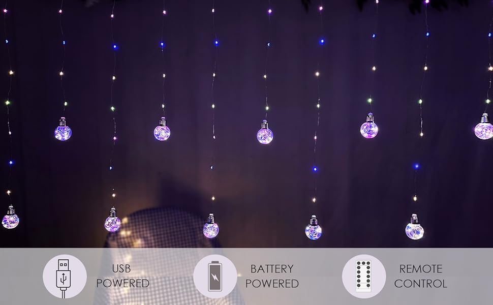 wishing ball curtain lights