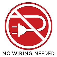 no wiring needed