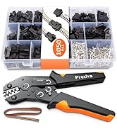 Preciva Crimping Tool Connector kit, 1050Pcs JST-SM Connectors Set, AWG28-18/0.08-1mm² Ratcheting...