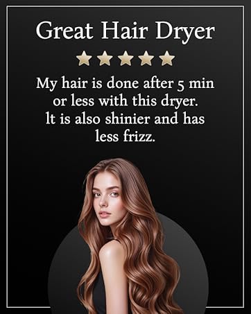 High-Speed Ionic Hair Dryer with Diffuser