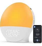 2025 Upgraded Wake Up Light Sunrise Alarm Clock for Bedroom, 17 Nightlights, Sound Machine with 5...