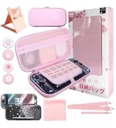 HLRAO Pink Travel Carrying Case Accessories Kit Compatible with Nintendo Switch 2 (2025).Pink Swi...