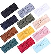Kachanaa 12 Pack Headbands for Women, Elastic Wide Headbands Non Slip Workout Yoga Sport Hair Ban...