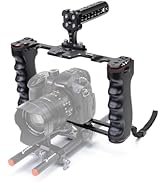 Zeadio Camera Video Rig Cage, Aluminum Filmmaking Movie Making Kit with Top Handle &amp; Arca Type Ba...