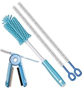 4 Pack Water Bottle Cleaner Brush Set - for Owala Cleaning Kit, Silicone Bottle Brush 12.6" Heavy...