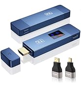 Wireless HDMI Transmitter and Receiver, Plug and Play Portable 2.4G/5G Wireless HDMI Extender Kit...