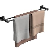FORIOUS Double Towel Bar Racks Holder for Bathroom 24 Inch, Heavy Duty SUS304 Stainless Steel Squ...