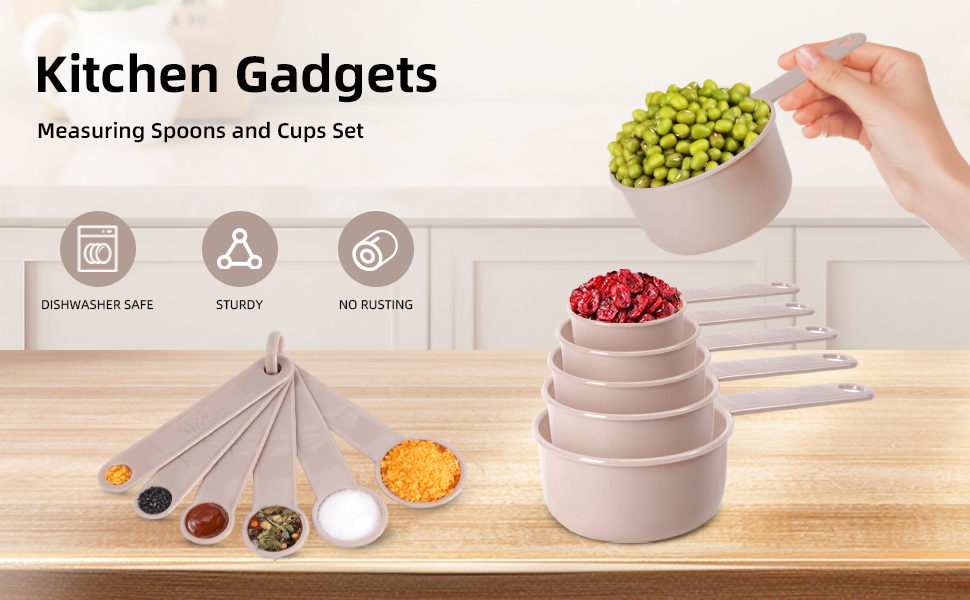 11PCS Measuring Spoons and Measuring Cups Set
