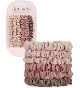 Kitsch Satin Hair Scrunchies for Women, Softer Than Silk Scrunchies for Hair, Satin Scrunchies fo...