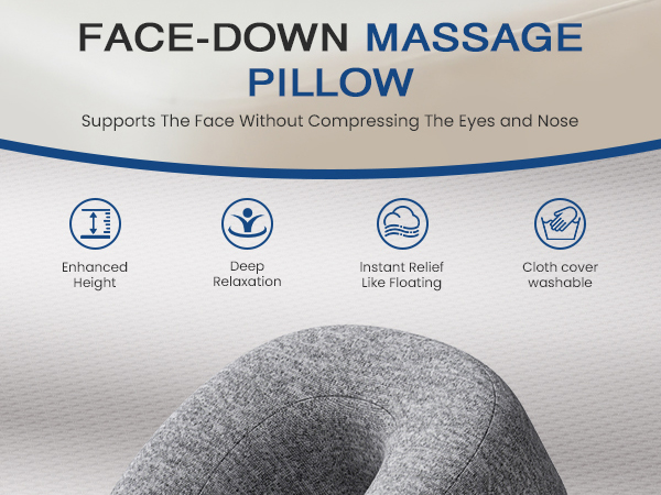 A-Pce Face Down Pillow Massage Headrest for Bed
