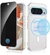 Ruky for Google Pixel 10 Pro XL Case Compatible with MagSafe, with Privacy Screen Protector Clear...
