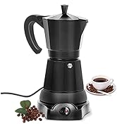 SHANGSKY Coffee Pot Electric Coffe Maker 6 Cup, Espresso Coffee Maker Cafeteras Electricas Italia...
