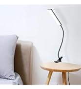 MONGERY Eye-Caring Adjustable Reading Clamp Desk Lamp with 48 LEDs Flexible Neck, 3 Color Modes &amp;...