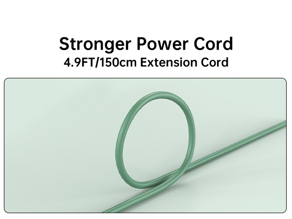 4.9FT/150CM longer extension power cord