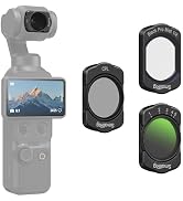 SmallRig Magnetic ND &amp; CPL &amp; Effect Filter Set for DJI Osmo Pocket 4/3, 3 Pack CPL 1/4 Black Diff...