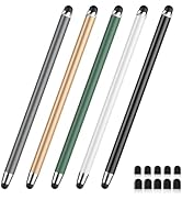 Stylus Pen for Touchscreen,5 PCS Stylus,2-in-1 Stylus Pen for iPad, High Sensitivity Precision Su...