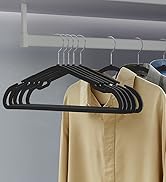 SONGMICS Clothes Hangers 50 Pack, Heavy-Duty Plastic Hangers, Coat Hangers with Wide Shoulder Not...