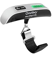 Luggage Scale, Digital Luggage Scale for Travel, Widen Upgrade Rubber Grip, 110 Pounds Portable S...