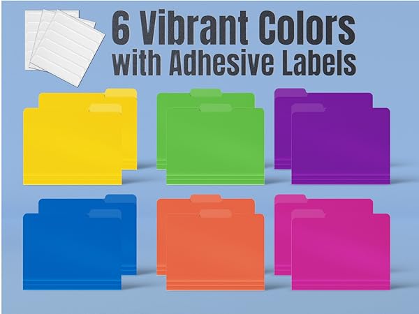 3-Cut Poly Tab Folders