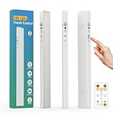 160LEDs Touch-Control Under Cabinet Lighting w/4000mAh Battery, Cordless Motion Sensor Under Coun...