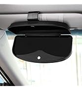 MOSISO Car Visor Sunglasses Case, Universal Automotive ABS Eyeglasses Holder Protective Box Clip ...