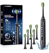 OasiSmile Electric Toothbrush for Adults: 42000 VPM Deep Cleaning for Sensitive Teeth, Rechargeab...