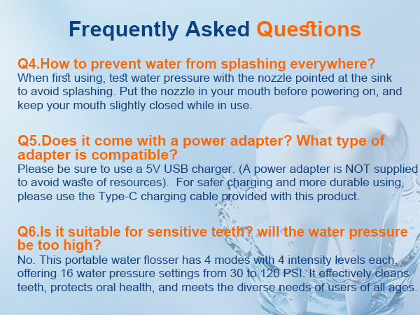 Portable Water Flosser for Teeth, Mini Small Design with Exquisite Travel Case