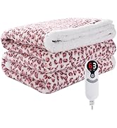 Electric Heated Blanket Full Size 72×84, 10H Auto Off &amp; 6 Heating Settings Fluffy Ultra Soft Warm...