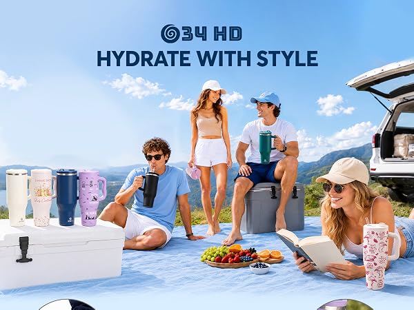 Tumbler 40oz with handle