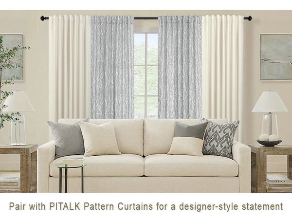 Pair with PITALK Pattern Curtains for a designer-style statement