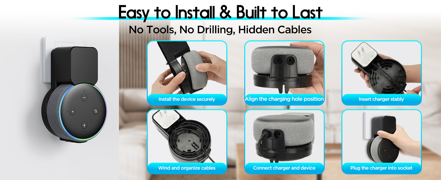 Wall Mount Holder for Dot 3rd Generation