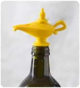 PELEG DESIGN Oiladdin Oil Pourer and Stopper, Silicone Oil Pour Spout for Olive Oil, Aladdin Lamp...