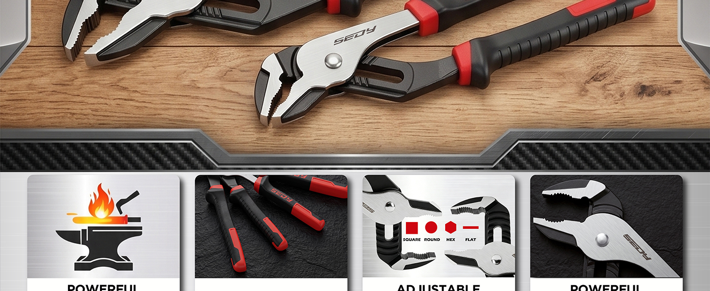 Groove Joint Pliers Set