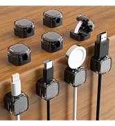 COOCAT Glitter Magnetic Cable Clips, 2027 Cute Sparkly Charger Cord Holder | Under Desk Cable Man...