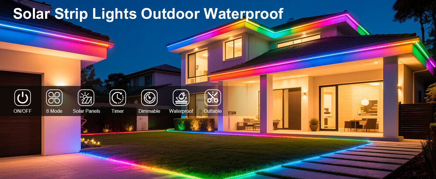 outdoor led strip lights waterproof