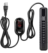 AQQA Submersible Aquarium Heater,100W/200W/300W/500W/800W Fish Tank Heater,External Temperature C...