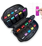 WesData USB Flash Drive Storage Case, 20 Slots Electronic Organizer, Black Carrying Case with D-B...
