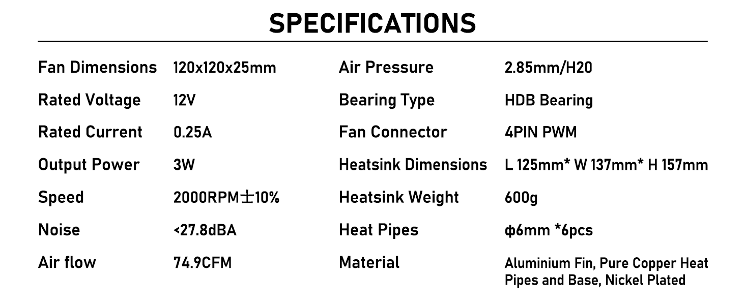 ARGB CPU Air Cooler