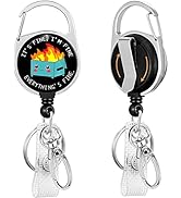Gctriki Badge Reel Holder Retractable Heavy Duty with 360°Swivel Carabiner Belt Clip, Funny Dumps...