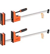 VEVOR Bar Clamps for Woodworking, 2-Pack 36 inch Parallel Clamp Set, F-Clamp with 1500 lbs Load L...