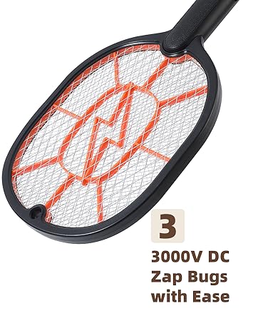 Electric Fly Swatter 2 Pack (Black &amp;amp; Gray)