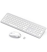 seenda Wireless Keyboard and Mouse Combo, Rechargeable Quiet Keyboard Mouse, Sleek and Ultra Thin...