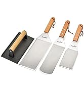Stanbroil Set of 4 BBQ Grill Accessories Tool Kit for Blackstone and Camp Chef Griddle - Griddle ...