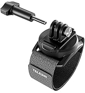 TELESIN Upgraded Wrist Strap, 360 Rotation Arm Plam Ankle Mount Band Holder Cycling Mount for GoP...